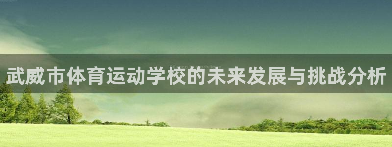 MK体育官方正版app集团简介:武威市体育运动学校的未来发展
